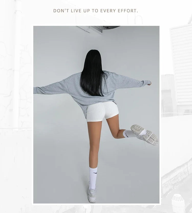 Women’s High-Waist A-Line Knit Shorts | Slim Sports &amp; Casual Wear