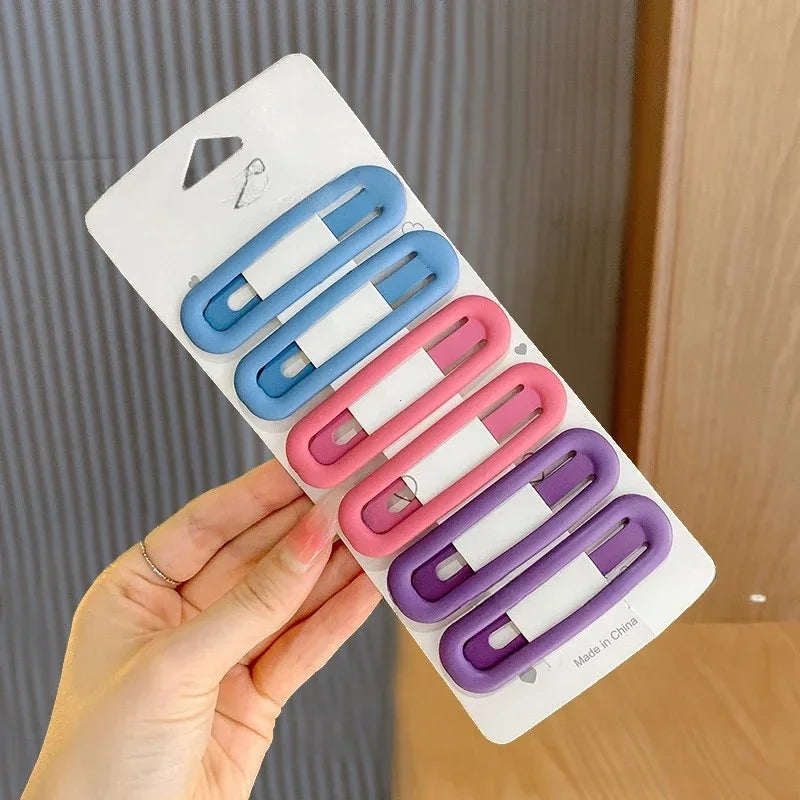 6-Piece Morandi Color BB Hair Clips for Women &amp; Girls