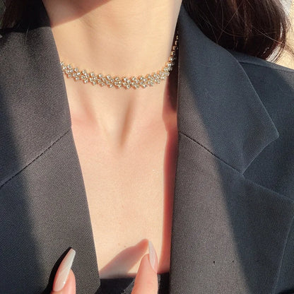 Luxury Full Rhinestone Choker Necklace