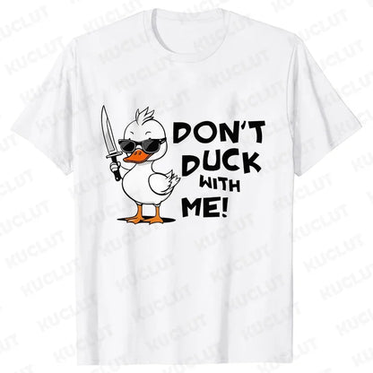 Duck With Knife Graphic T-Shirt | Men&