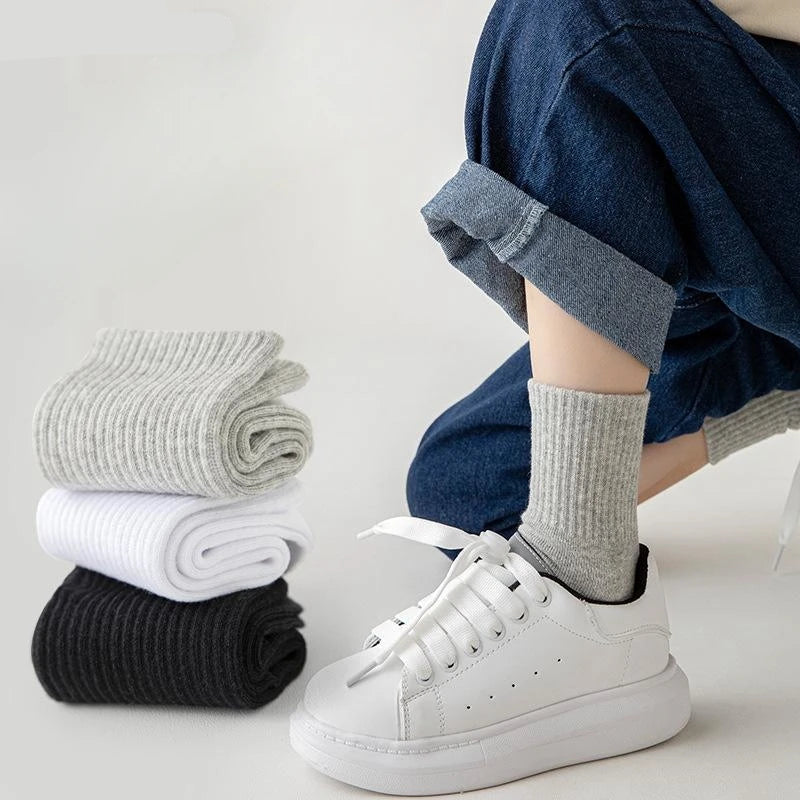 Horetong 5 Pairs Cotton Student Sport Socks
