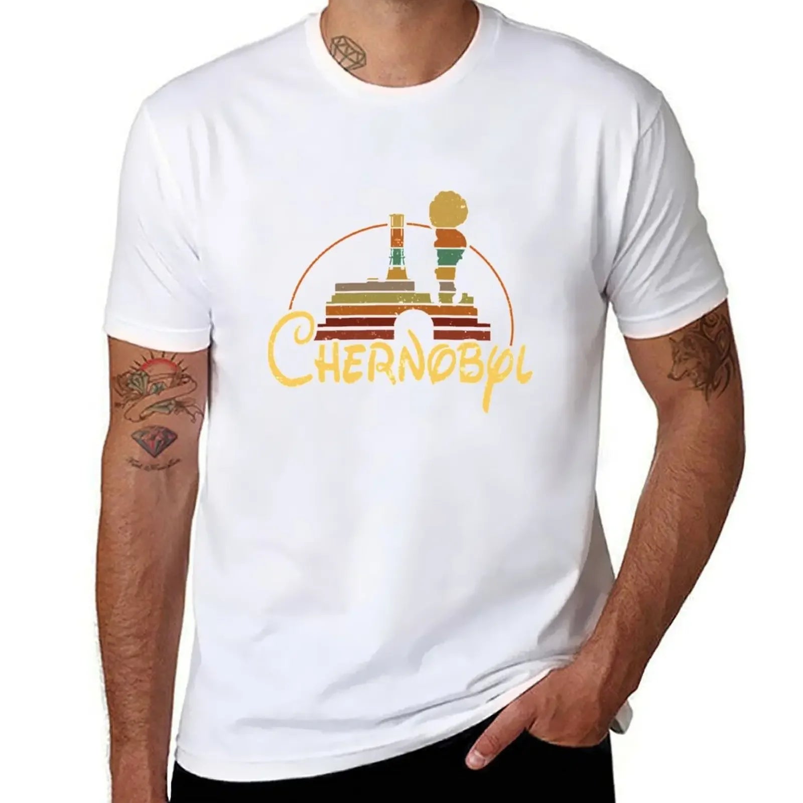 Chernobyl “Not Great, Not Terrible” Graphic T-Shirt | Nuclear Fantasy Logo Cotton Tee