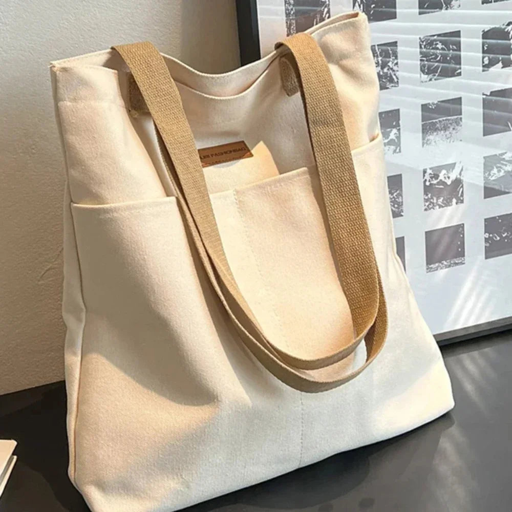 Canvas Large Capacity Commuter Tote