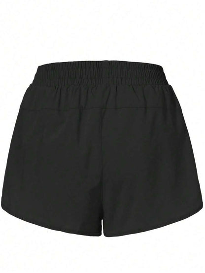 Unisex Running Sports Shorts with Zipper Pockets | Elastic Waist Activewear