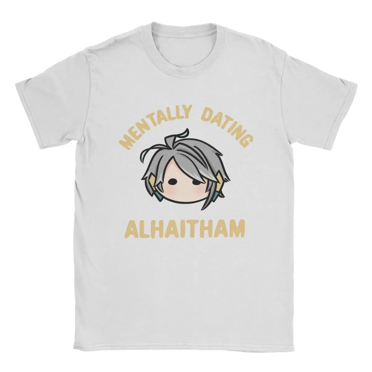 Men’s Genshin Impact T-Shirt | “Mentally Dating Alhaitham” Chibi Print