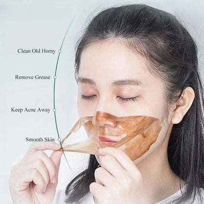 Bamboo Charcoal Nose Peel-Off Mask for Deep Cleansing &amp; Acne Spot Treatment