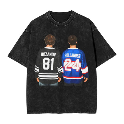 Heated Rivalry Shane Hollander T-Shirt | Washed Cotton Streetwear Graphic Tee