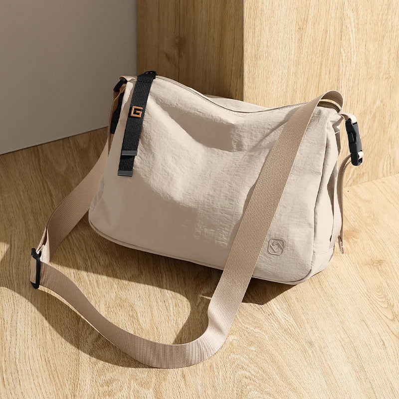 Lightweight Waterproof Crossbody Messenger Bag with Anti-Theft Design