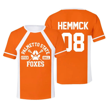 Foxes Ice Hockey Jersey Cosplay T-Shirt | Wilds Minyard 3D Print Short Sleeve Tee