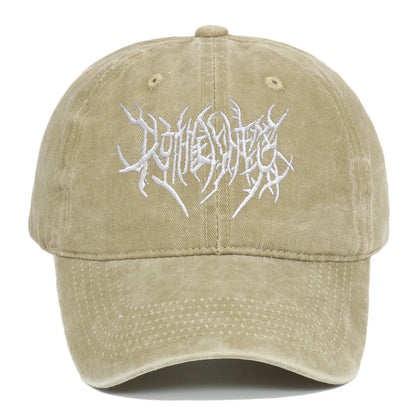 Trendy Embroidered Rock-Style Baseball Cap