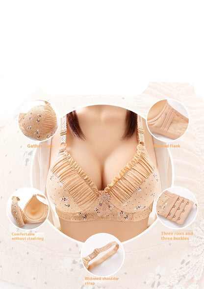 Large Size Wire-Free Mom Bras | Comfortable, Breathable, Adjustable