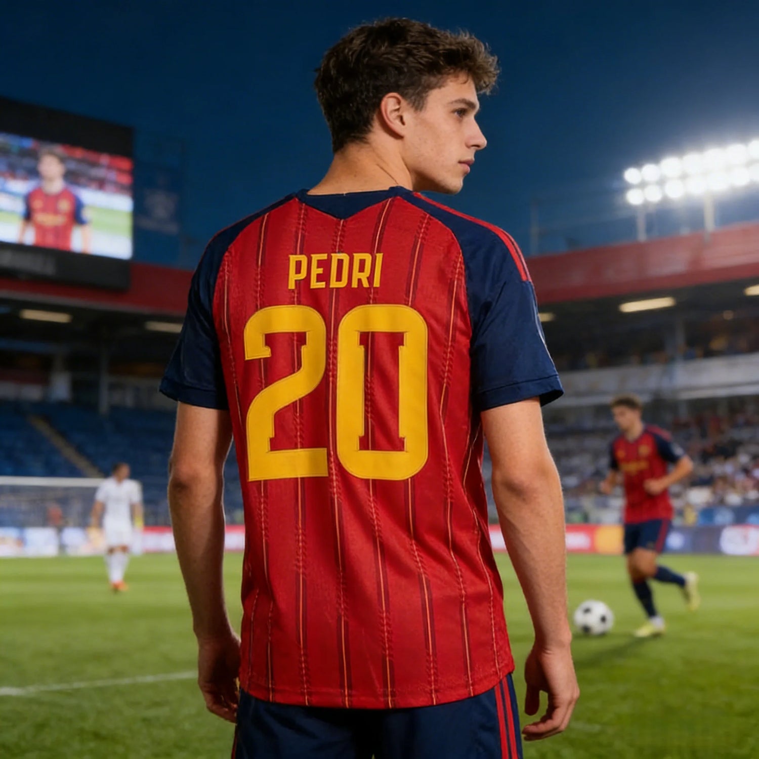 Spain Home Player Version Football Jersey | Quick-Dry Training Sports Top