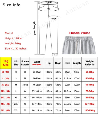 Spring Autumn Men Sweatpants