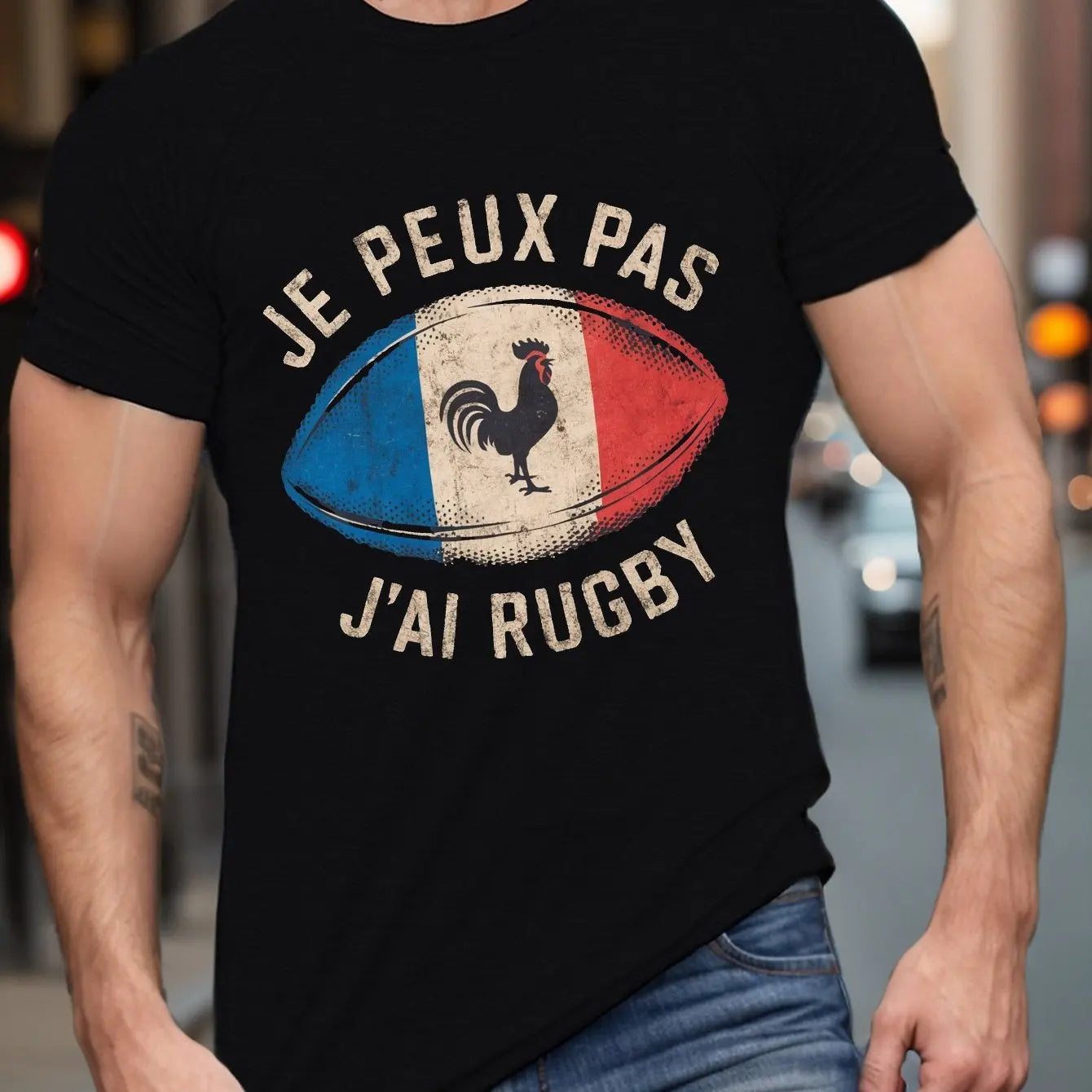 Summer Men’s 100% Cotton Rugby Graphic T-Shirt | Casual Loose Fit Tee