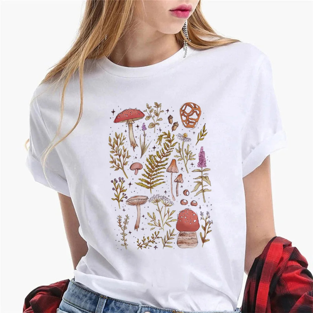 Goblincore t shirt women graphic designer t-shirts girl harajuku clothes