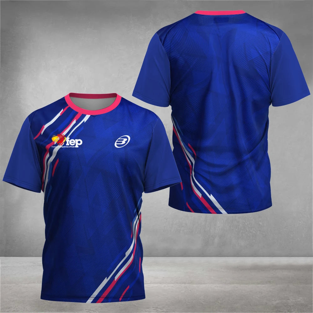 Men’s Padel Quick-Dry Sports T-Shirt | Breathable Summer Fitness Tee