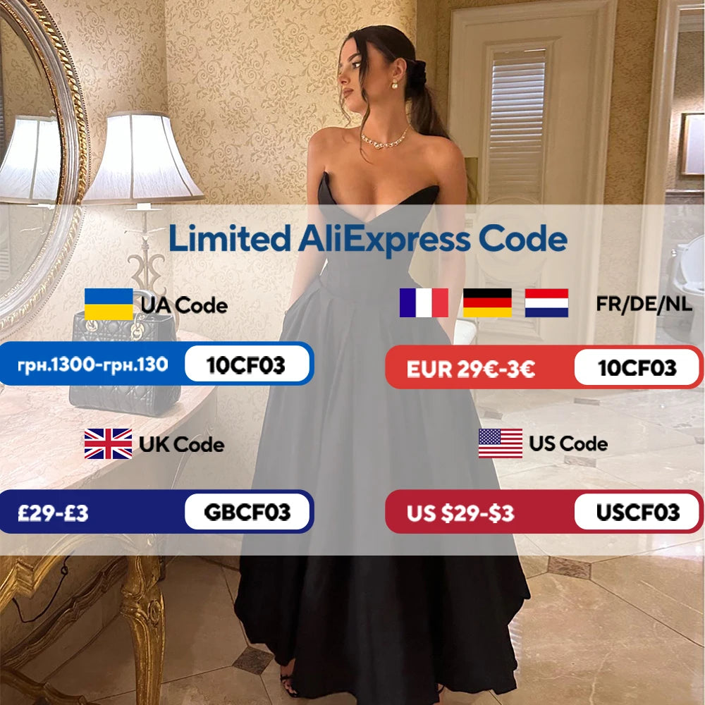 Suninheart Black Elegant Wedding Events Dress