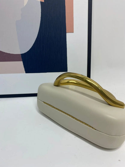 Women’s Gold Metal Clutch Evening Bag