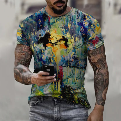 Unisex Graffiti 3D Print T-Shirt
