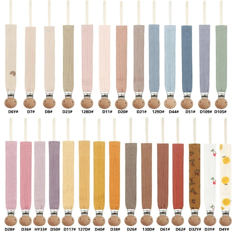 Soft Cotton Baby Pacifier Clip