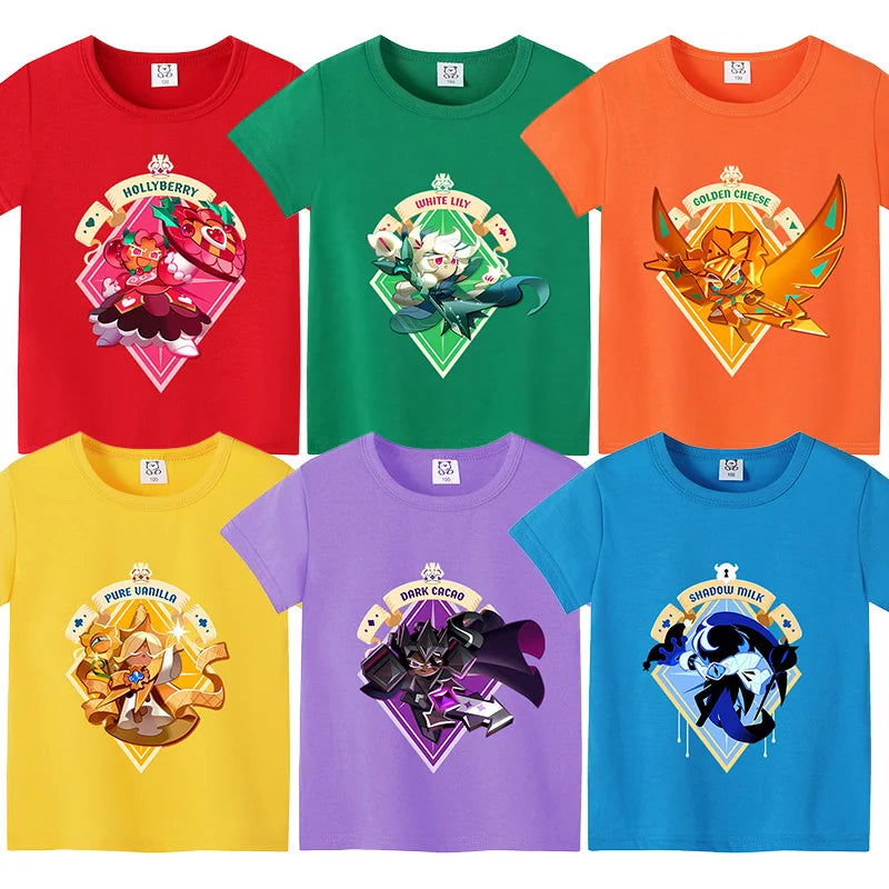 Kids’ Cookie Run Kingdom T-Shirt | Unisex Summer Cotton Tee