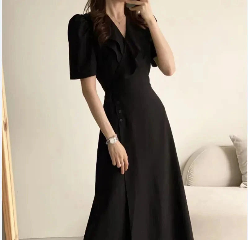 South Korea Chic Midi Dress