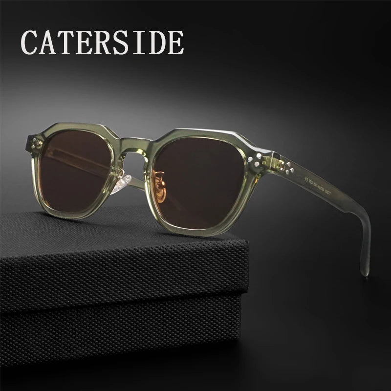 CATERSIDE Retro Polarized Sunglasses for Men & Women