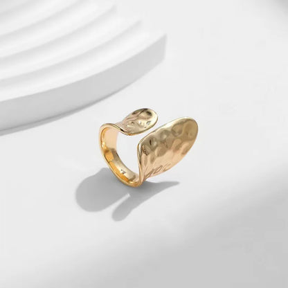 Simple Gold Geometric Couple Ring