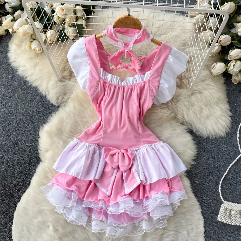 Bunny Girl Wrapped Chest Playsuit Sexy Slim Fit Lingerie