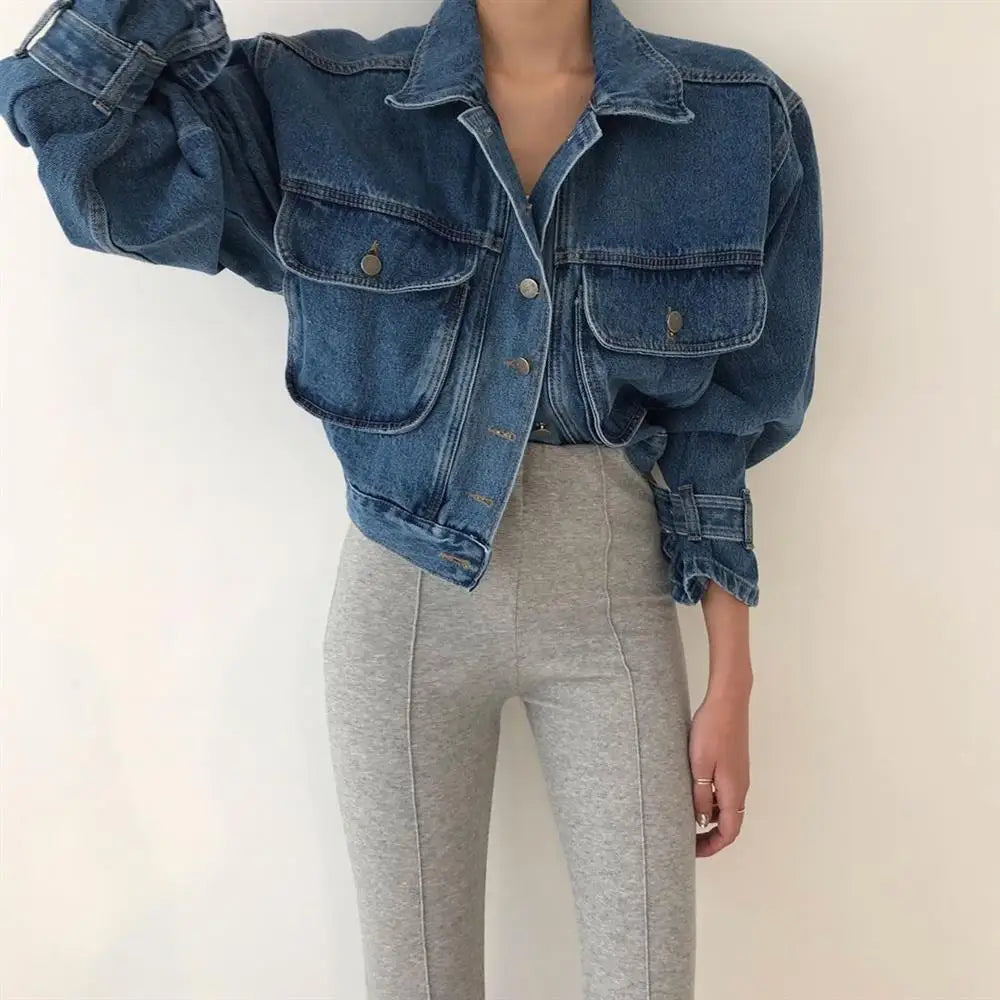 Coats Jackets Women Top 2022 Sexy Puff Long Sleeve Y2k Clothes Cropped Jacket Streetwear Women&