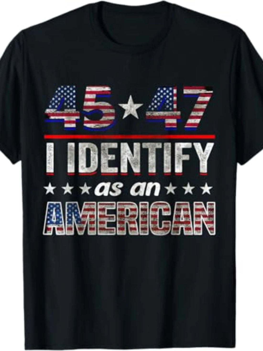 American Flag Cotton Tee – 45/47 Print