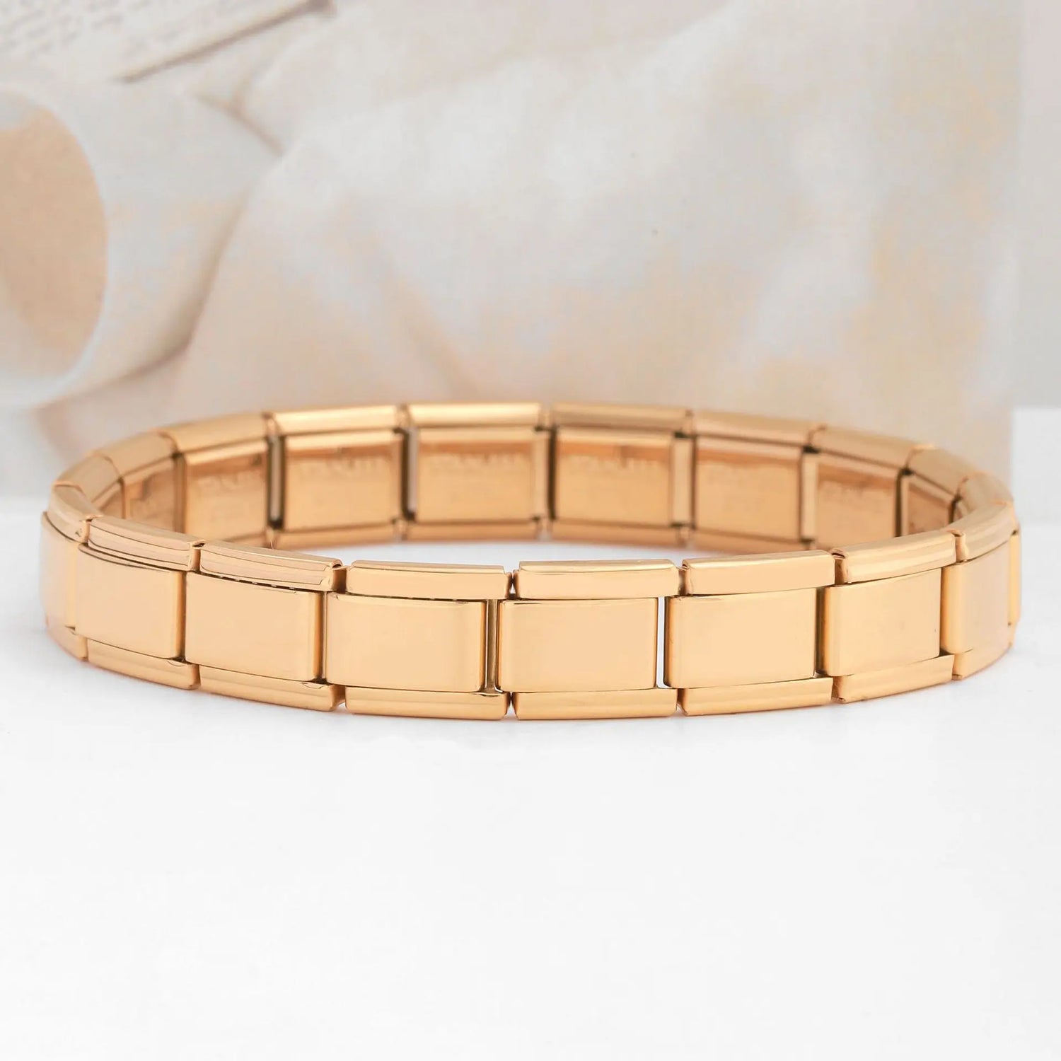 Trendy Square Italian Stainless Steel Bracelet