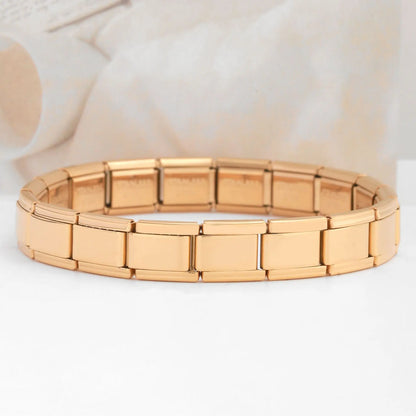 Trendy Square Italian Stainless Steel Bracelet