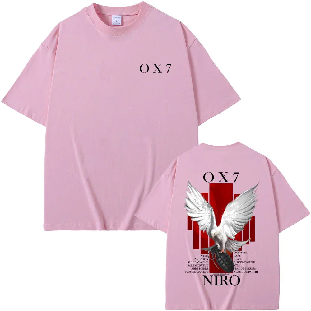Rapper Niro OX7 Album Graphic T-Shirt | Vintage Hip Hop Streetwear Tee