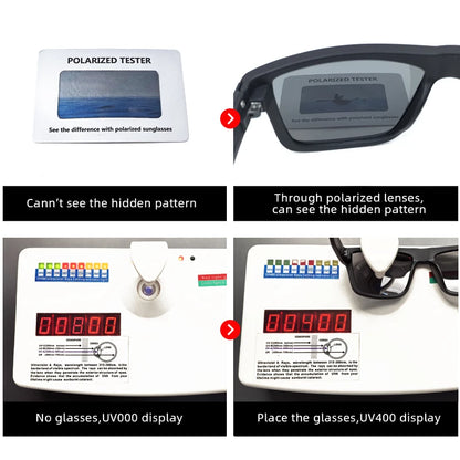 Fashion Black Polarized Sunglasses for Men