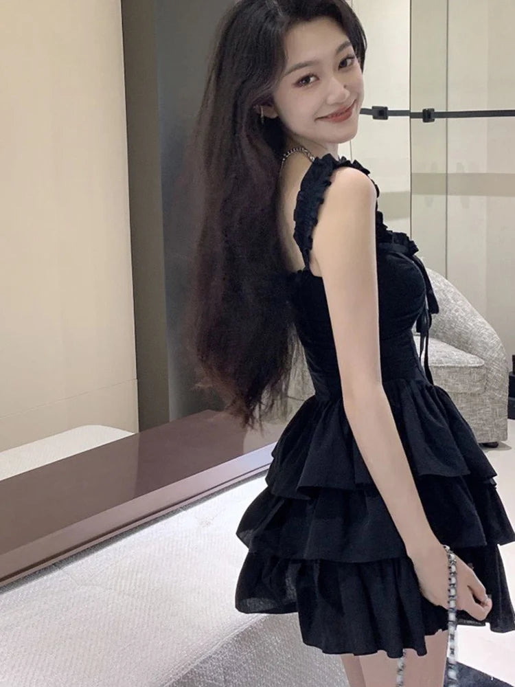 Sexy Slip Lolita Style Black Dress