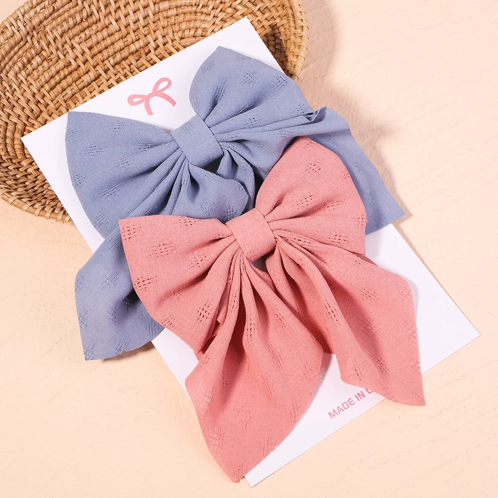 2-Piece Bowknot Hair Clip Set for Women &amp; Girls