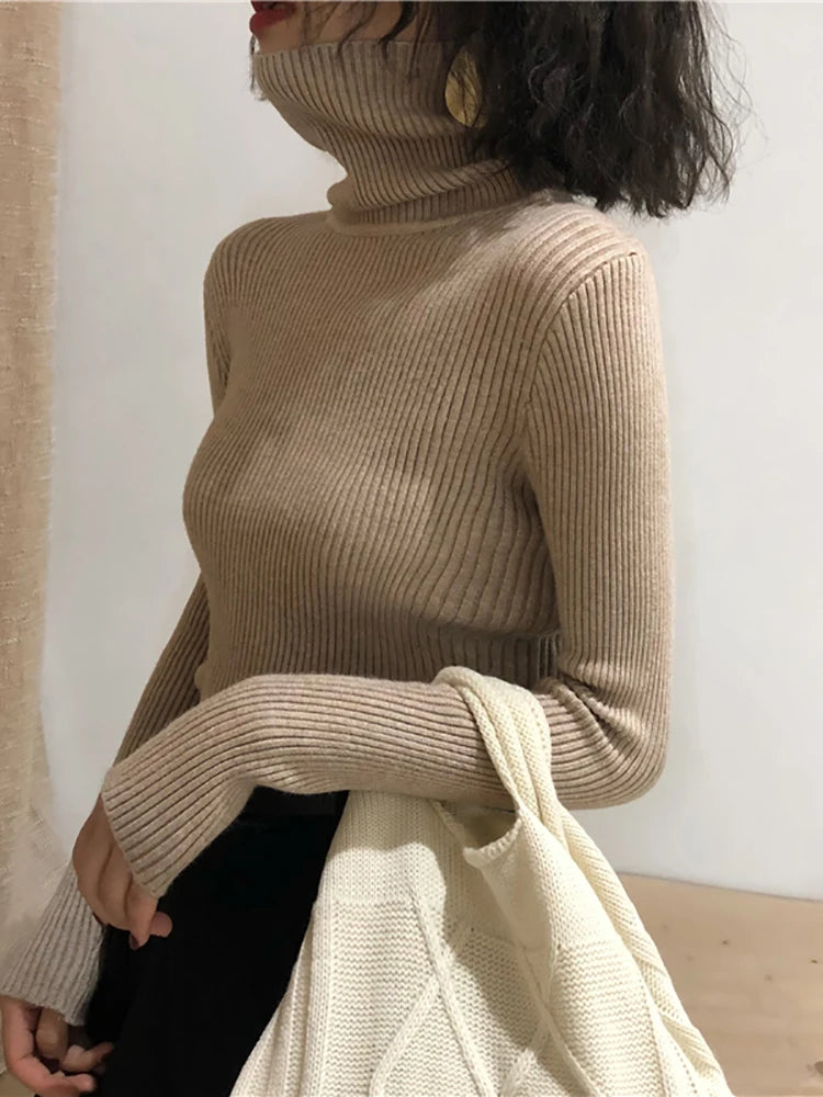 Turtleneck Sweater Women&