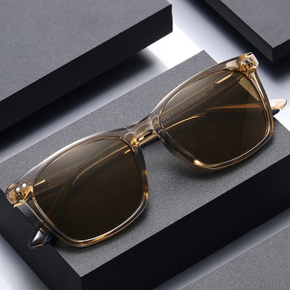 Women’s Retro Polarized Sunglasses – Unisex Korean Square UV400 Shades