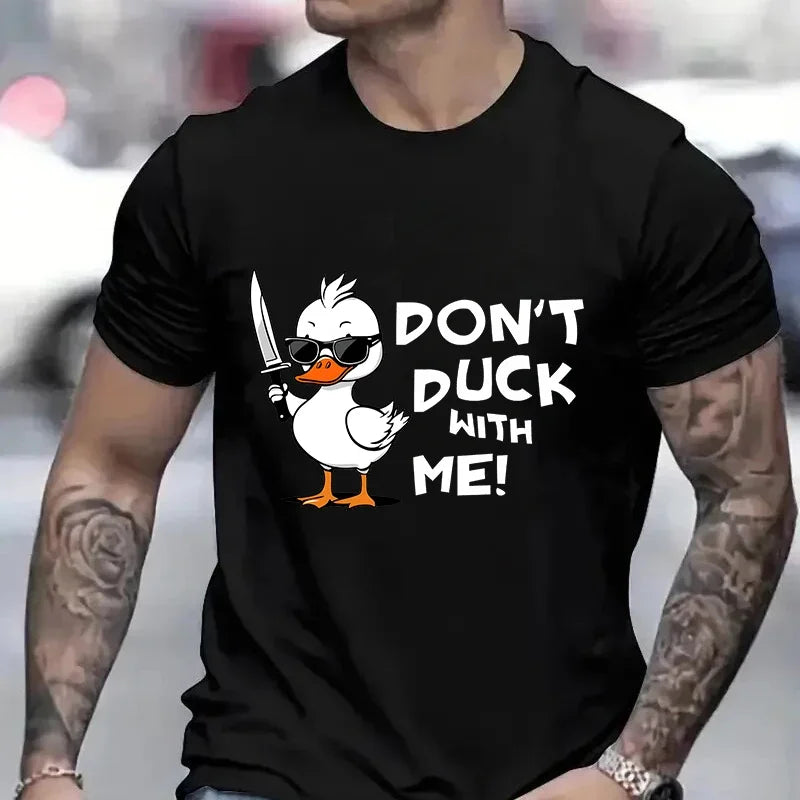Duck With Knife Graphic T-Shirt | Men&
