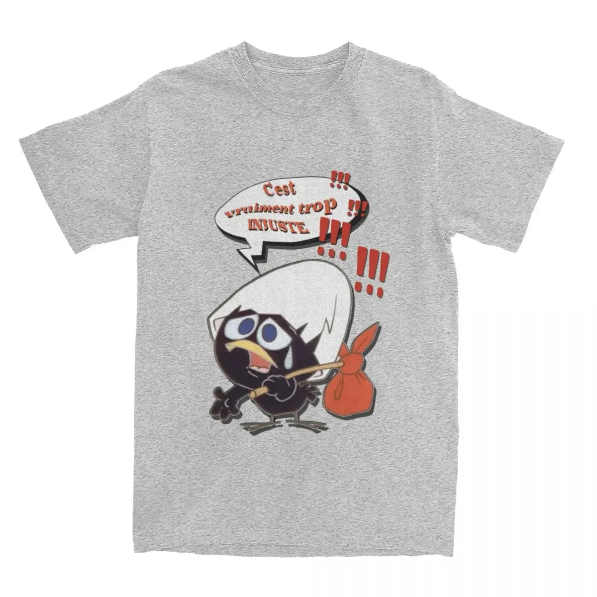 Calimero Cartoon Chicken T-Shirt | Men’s Cotton Casual Short Sleeve Streetwear Tee