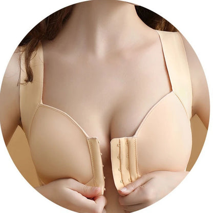 Large Size Seamless Front Button Bras | Vest-Style, Comfortable All-Day Support