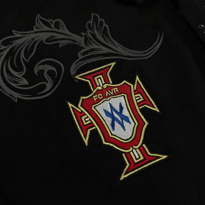 Y2k Polo Shirt Casual Loose Pattern Embroidery Long Sleeve T Shirts Street Sweatshirt Mens Baseball Clothing Lapel Golf Jersey