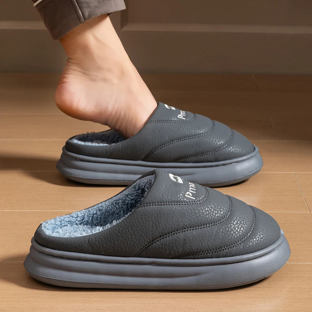 Men’s Warm EVA Memory Foam Slippers | Comfortable Indoor Shoes