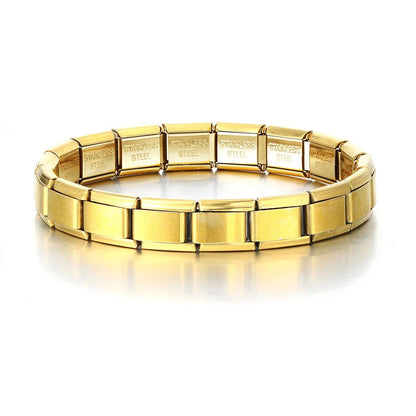 Trendy Square Italian Stainless Steel Bracelet