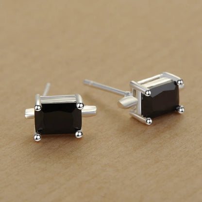 Sterling Silver Heart Stud Earrings for Women