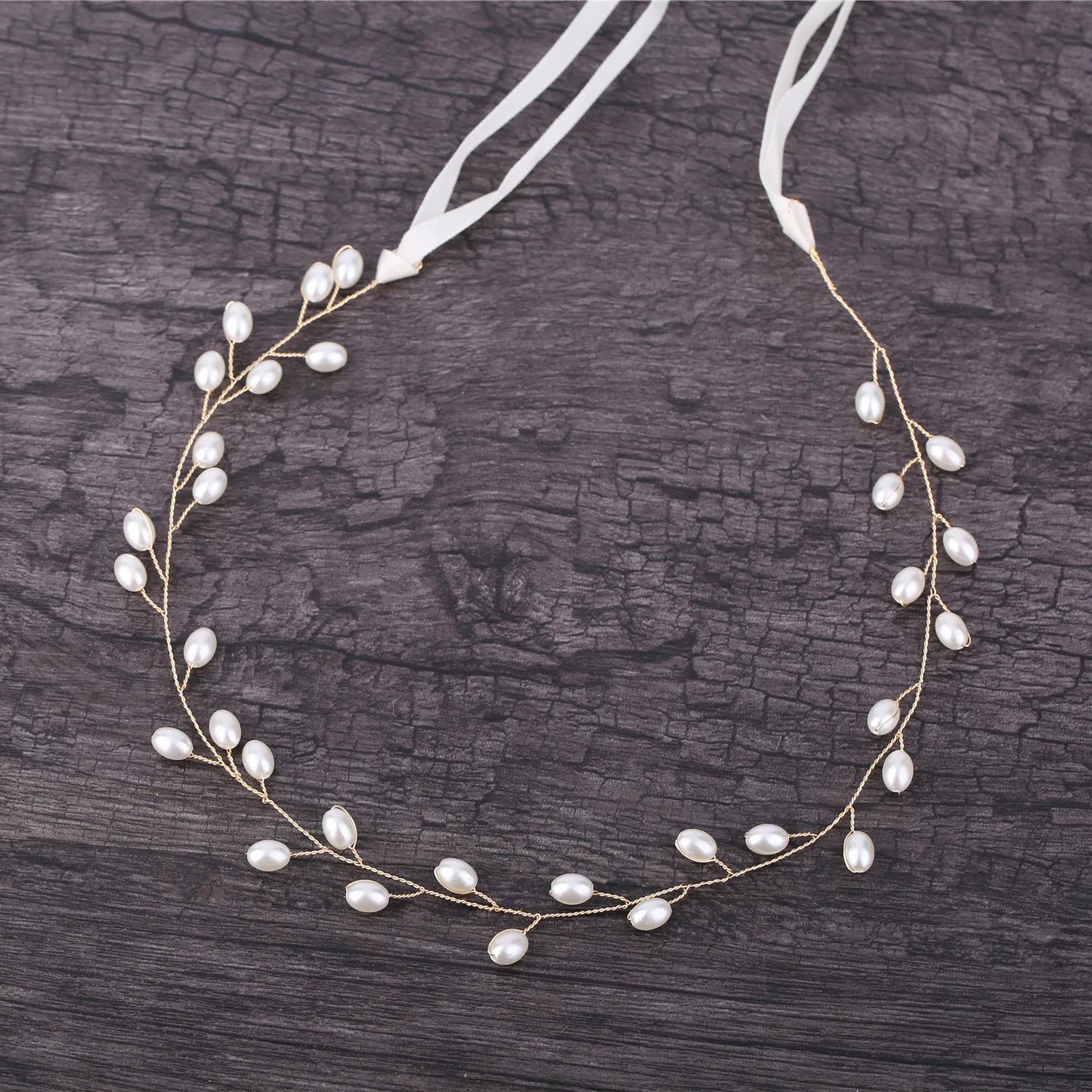 Elegant Crystal &amp; Pearl Bridal Headband for Women