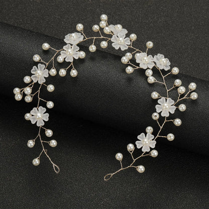Elegant Crystal &amp; Pearl Bridal Headband for Women