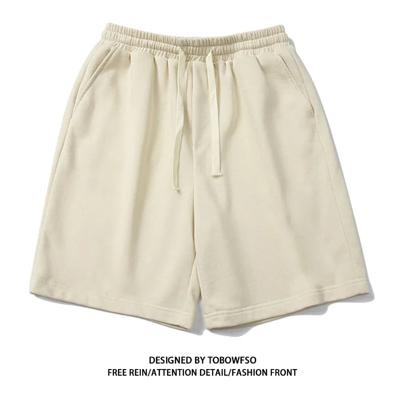 100% Cotton Simple High Street Shorts Men&