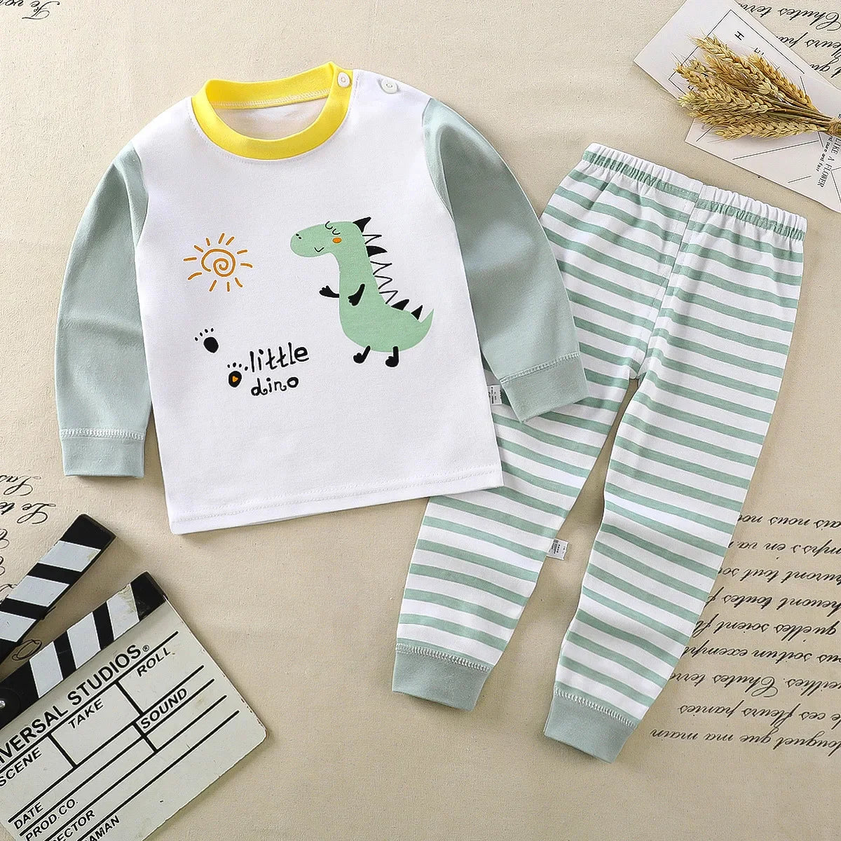 Kids Cartoon Cotton Clothing Set